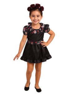Fantasia Catrina - de alta qualidade, ideal para carnaval, festas temáticas e eventos especiais.
